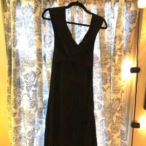 Dress (Pleated Skirt with Knit Twist Tie Top)